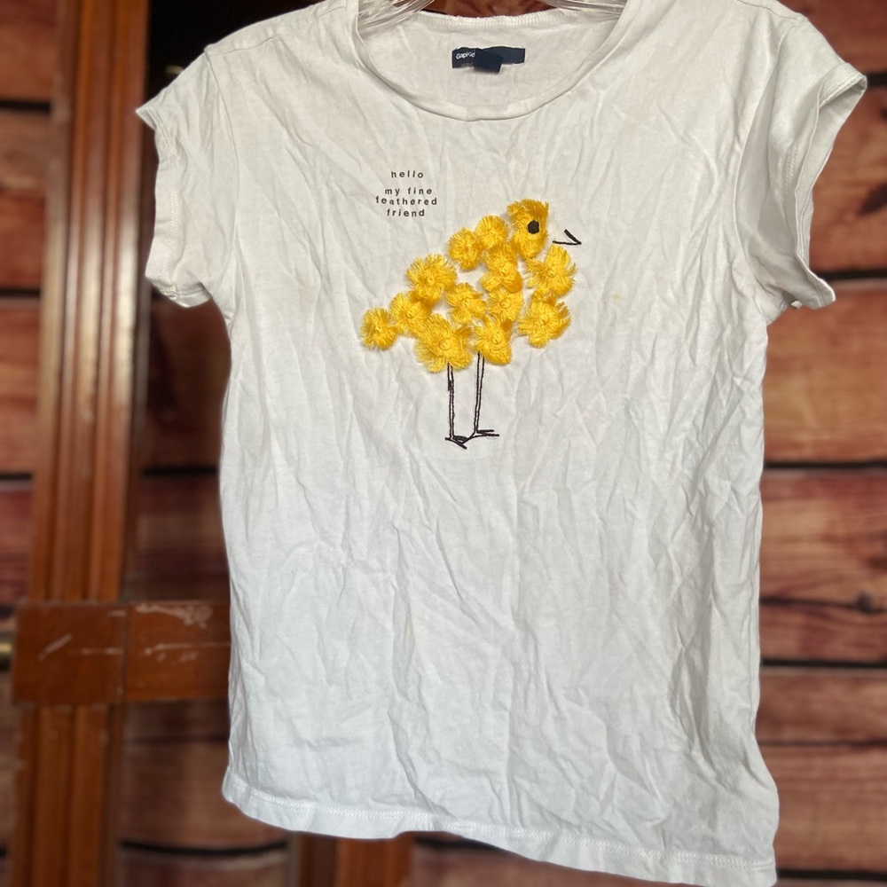 Cute Feathered Friend Tee Size 12